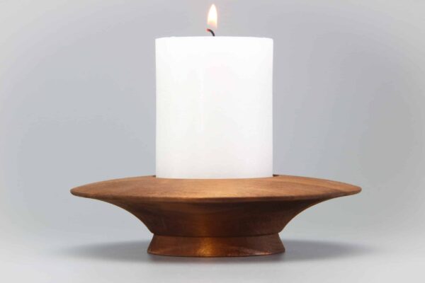 Świecznik drewniany Ø17